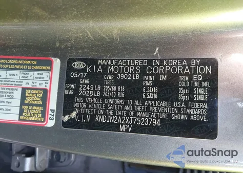 2018 Kia Soul from USA, damaged, VIN KNDJN2A2XJ7523794